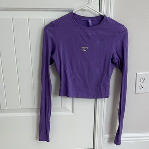 Purple Long Sleeve Top